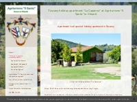 Tuscany holiday apartment  Capanna  at Agriturismo  Il Santo  in Chian