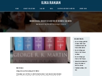 Book Reviews: A Song of Ice and Fire by George R. R. Martin:  Ilika Ra
