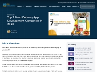 Top 7 Food Delivery App Development Companies in 2023 | Hire a Ecommer