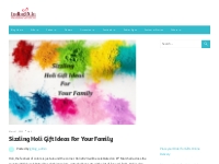 Sizzling Holi Gift Ideas For Your Family and Kids- Indiagift