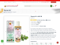 Buy Thyme Oil Online at Unbeatable Price | AOS Products