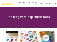The Blog Post Inspiration Deck   ineedcopy.com