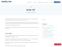 Mild IVF | What is Mini IVF? | Minimum stimulation IVF | Infertility A