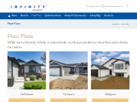 Floor Plans - Infinity Homes LLC