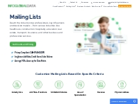 Buy Mailing Lists | 100% Verified Mailing Lists for Marketing