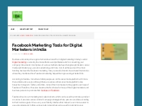Facebook Marketing Tools for Digital Marketers in India - InfoInBulk