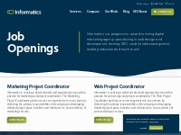 Marketing   Web Job Openings in Cedar Rapids | Informatics