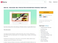 Rub Oil - Massage Oils Production WordPress Theme | InkThemes