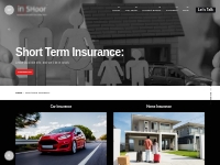 Short Term Insurance by InSHoor™ | Get A Free Quote!