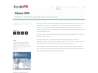         About IPR   Inside PR