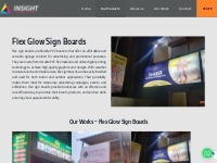 Flex Sign Boards - INSIGHT Advertising   Branding