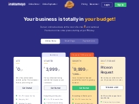 Affordable eCommerce Website Pricing - Starts at Just ?10/day | Instam