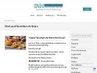 Diet and Nutrition Archives - Institute for Natural Healing