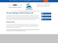 Air Duct Sealing Services In Johnson County, KS