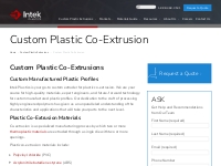 Custom Plastic Co-Extrusion | Intek Plastics, LLC.