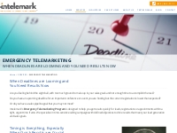EMERGENCY TELEMARKETING - GET RESULTS NOW