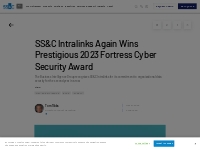 SS C Intralinks Again Wins Prestigious 2023 Fortress Cyber Security Aw