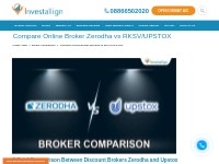 Compare Zerodha vs Upstox Brokerage | Investallign