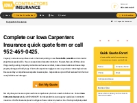 Carpenters Insurance Iowa Cost - IA Carpentry Liability Insurance