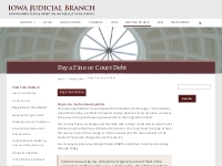 Pay a Fine | Iowa Judicial Branch