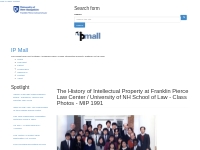 The History of Intellectual Property at Franklin Pierce Law Center / U