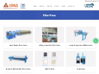 Filter Press Machine Manufacturers & Suppliers in India, Filter Press 