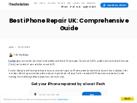   Best iPhone Repair UK | Local iPhone Repair Service - iTechnician