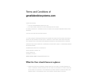 Terms and Conditions of greatlakesbiosystems.com
