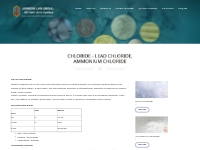 Jainson Chemicals - Lead Chloride, Ammonium Chloride Manufacturer, Exp