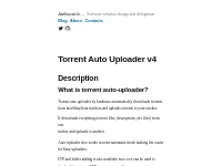 Torrent Auto Uploader v4 - Janhouse.lv