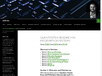 Quantitative Research in Information Systems | Jan Recker