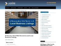 A Glossary about Web Directories and Local Business Listings