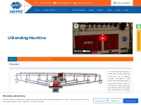 U Bending Machine - Jaypee India Limited