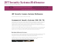 JBT Security Camera Systems Melbourne - JBT Security Systems Melbourne