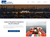 Customs Requisite Document for Import and Export - JDP Customs Brokera