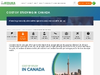 Cost of studying in Canada for International Students