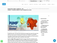 Pump Efficiency Unveiled - The Secret to Saving Energy