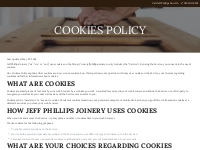 Cookies Policy | Jeff Phillips Joinery | Jeff Phillips Joinery
