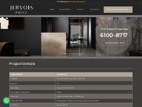 Project Details | Jervois Privé 碧薇苑 | Freehold | Showflat 61008717 | S