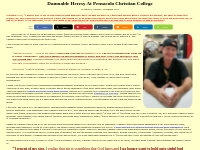 Damnable Heresy At Pensacola Christian College