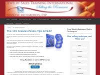 101 Greatest Sales Tips | Jewelry Sales Training |