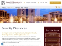 Security Clearances in Washington DC | James H. Shoemaker, Jr