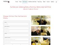 Full Service Caterer Menu Akron| Difeos Catering Service