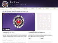 Joe Kovar - Raising Funds for Veterans in Minnesota through speaking e