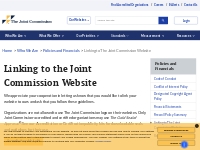 Linking to the Joint Commission Website | The Joint Commission