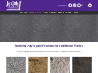 Trucking Aggregate Products | Jot and Tittle Concrete