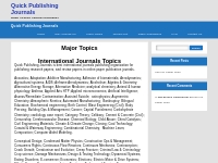 International Journals | Quick Publishing Journals | Free Service