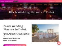 Top Beach Wedding Planners in Dubai