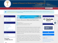 Journal of Research in Medical and Dental Science