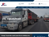 Cheap Truck Hire and Crane Hire in Melbourne | JTC Transport